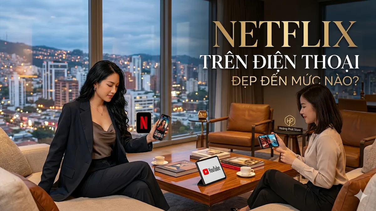Netflix xem trên điện thoại có đẹp không