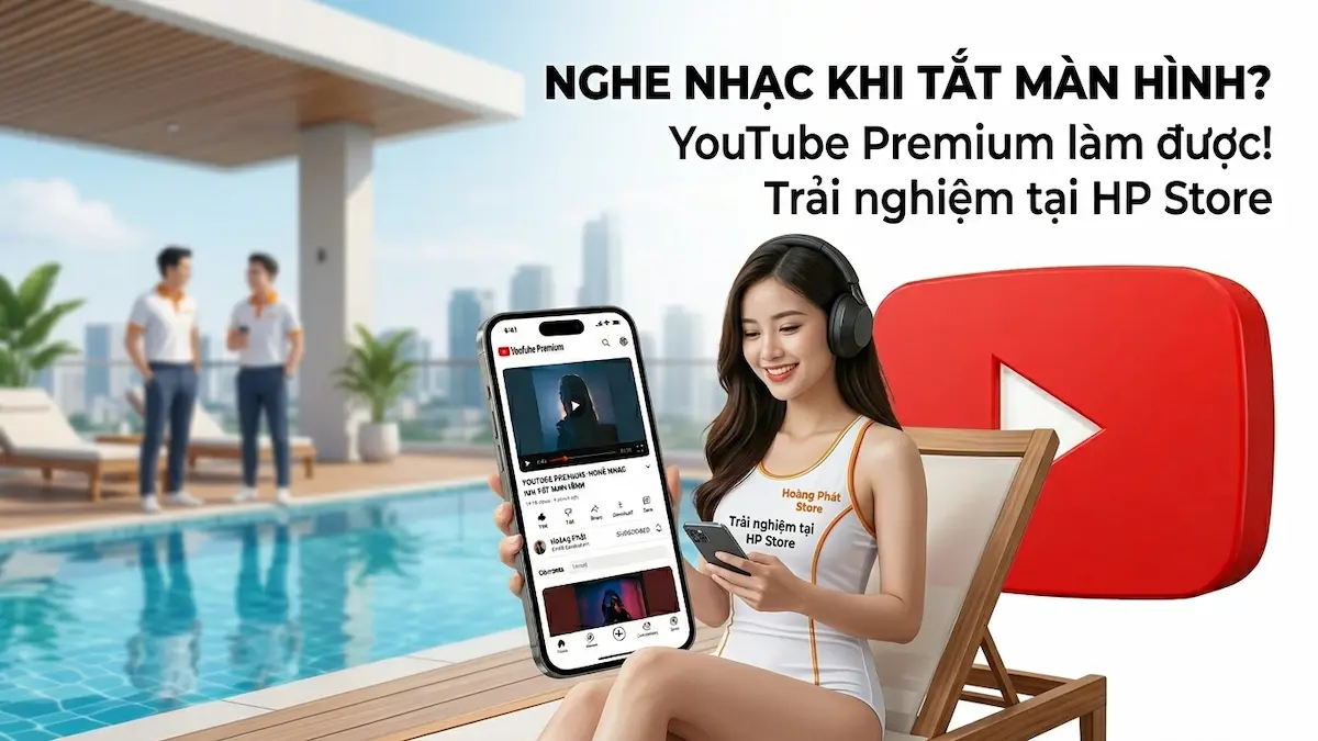 YouTube Premium nghe nhạc khi tắt màn hình