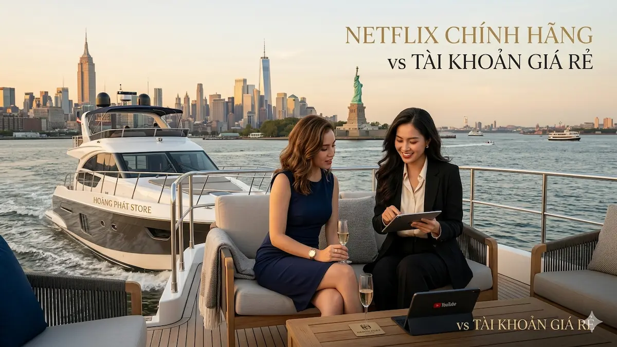 So sánh tài khoản Netflix chính hãng và tài khoản Netflix giá rẻ