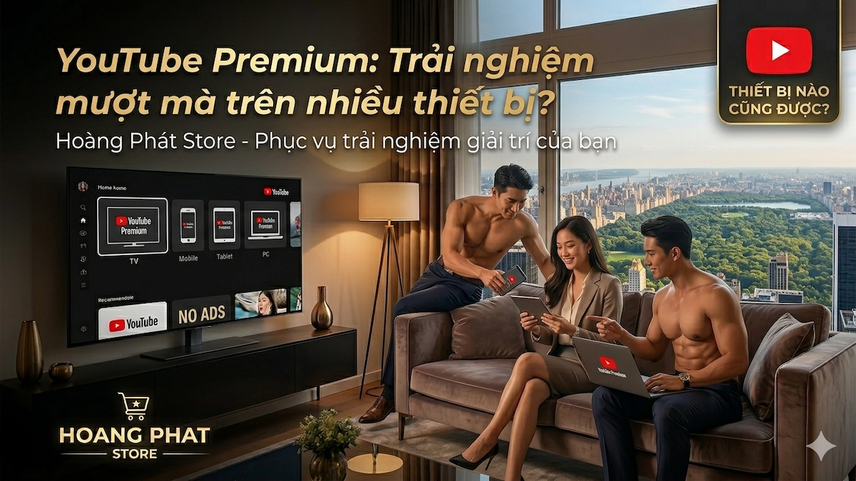 YouTube Premium có dùng được trên nhiều thiết bị không