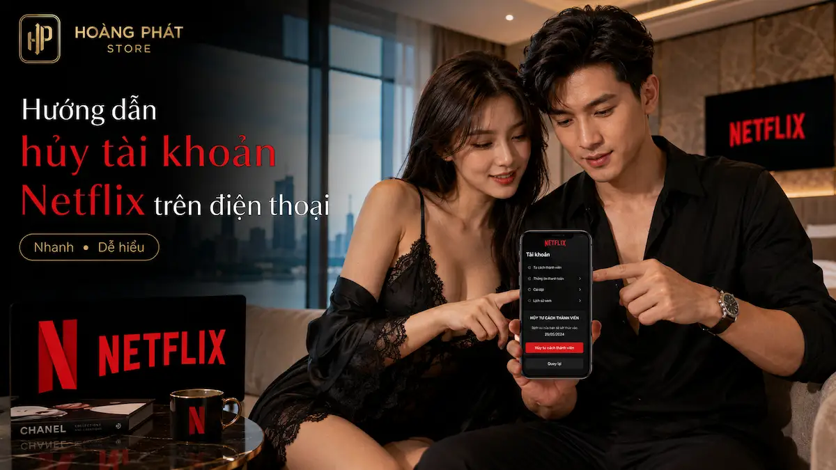 hủy tài khoản netflix trên điện thoại