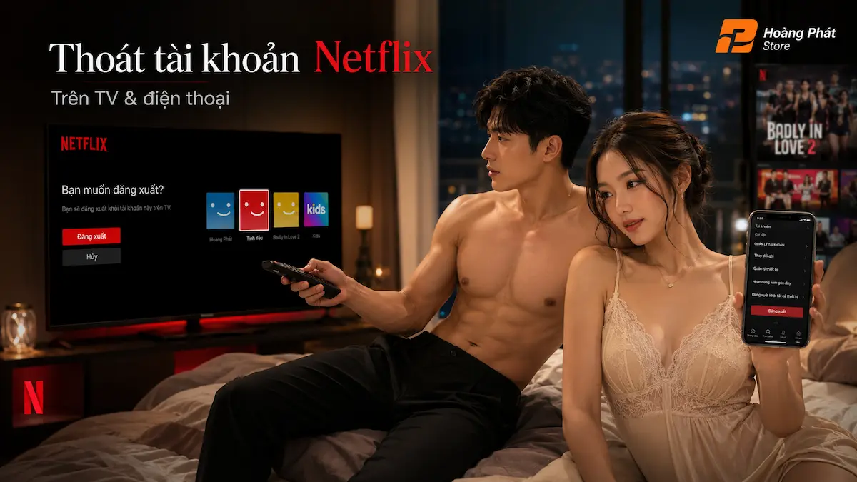 Cách thoát tài khoản Netflix trên TV và điện thoại